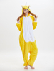 Licorne Kigurumi Carnaval Pyjamas Onesie Flanelle Jaune Longues Combinaisons Unisexe Animal Vêtements De Nuit Déguisements Halloween