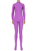 Lila Zentai Slim Fit combinaison Spandex pour femmes Déguisements Halloween