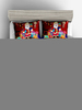 Literie de Noël Ensemble 3 pièces polyester fibre rouge drap de lit Housse de couette Taie Beddingroom Fournitures