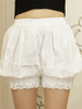 Lolita blanc Bloomers Lace Trim taille élastique Plus Lolita sécurité pantalons Déguisements Halloween