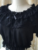 Lolita blanc Blouse volants en mousseline de soie dentelle Blouse Déguisements Halloween