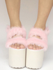 lolita Chaussures adorables rose unicolore à bout ouvertstreet style 12cm Déguisements Halloween