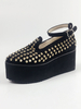 Lolita Chaussures parfaites noir de polyuréthane / Synthétique avec rivetquotidien 8cm Déguisements Halloween