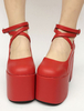 Lolita Chaussures parfaites rouge unicolore de polyuréthane / Synthétique street style 12cm Déguisements Halloween