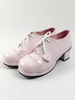 Lolita Chaussures parfaites Synthétique unicolore avec lacets à talons chiotsquotidien Déguisements Halloween