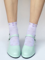 lolita Chaussures parfaites vert menthe avec noeud à bout rondstreet style 6.5cm Déguisements Halloween