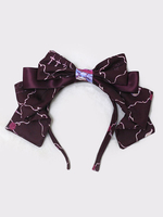 lolita coiffure en fibre polyester classique impression Tea party"idienne imprimé fleurie Prune Coiffure Déguisements Halloween