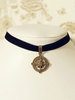lolita collier style gothique faux col bicolore"idienne Accessoire métallique ornement métallique Déguisements Halloween