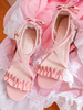 Lolita doux Sandales Bows Synthétique cuir Volants Lolita Chaussures d\