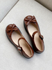 Lolita Footwear Bows Flat Synthétique Cuir Pompes Lolita Chaussures