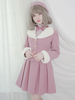 Lolita Manteaux Manteau Color Block Polyester Manches Longues Automne Rose Doux Lolita Outwears