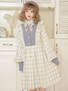 Lolita Manteaux Noeuds Volants Noeud Polyester Bleu Ciel Clair Automne Doux Lolita Outwear