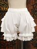 Lolita Pantalon blanc pur coton hérissé Déguisements Halloween