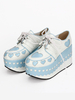 Lolita plate-forme chaussures coeurs haute plate-forme Lolita Chaussures bateau avec Laciness Déguisements Halloween