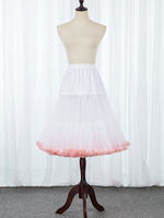 Lolita Polyester Jupe Blanc Crinoline Blanc Lolita Rose