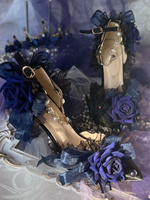 Lolita Robe De Mariée Lolita Sandales Arcs Fleurs Perles Bout Pointu Lolita Chaussures D
