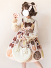 Lolita Robe En Jersey Délicat À Motif De Coton Et De Biscuits JSK Mignonne Lolita Déguisements Halloween