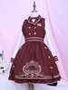 Lolita Robe JSK style académique Bourgogne Stripe Lolita Jumper Jupes Déguisements Halloween