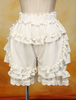 Lolita shorts doux blanc 2021 coton dentelle Déguisements Halloween