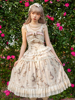 Lolita Specials Lolita Top Vest Costumes Classique Léger Abricot Sans Manches