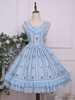 Lolita Sweet JSK Robe imprimé floral Lolita Jumper Jupes Déguisements Halloween