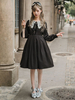 Lolita Sweet OP Robe Volants Bow manches longues Lolita One Piece Robes Déguisements Halloween