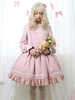 Lolita Sweet OP Robe Volants Manches longues Lolita Une Robes Piece Déguisements Halloween