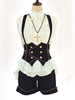 Lolita Top Gilet Costumes Gothique Noir Sans Manches