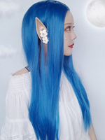Lolita Wigs Long Deep Blue Central Parting Lolita Hair Wigs Déguisements Halloween