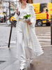 Longline Duster Jacket Fringe Femmes Maxi Rain Coat