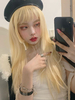 Longue perruque de cheveux Lolita en fibre légère résistante à la chaleur Déguisements Halloween