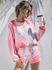 Loungewear Femme 2 pièces Imprimé Manches Longues Col Bijou Fibres De Coton Chic Moderne
