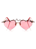 Lunettes Sweet Lolita Heart Frame Accessoires Lolita Déguisements Halloween