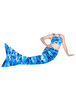 Lycra imprimé multicolore Spandex queue sirène Zentai Animal Halloween