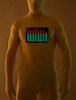 Lycra jaune Spandex lueur dans l