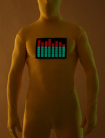 Lycra jaune Spandex lueur dans l
