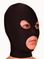 Lycra Spandex Black Mask avec les yeux et la bouche Ouvertures Déguisements Halloween