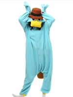 Magby Kigurumi Carnaval Onesie Pyjamas Combinaison Combinaisons Kigurumi Carnaval en flanelle bleu ciel clair Déguisements Halloween