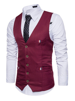 Magnifique costume homme de modèle standard en coton mélangé unicolore avec boutonnage devant