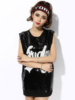 Magnétique costume de danse hip-hop en lycra elasthanne Imprimé brillant Top En fibre polyester Déguisements Halloween