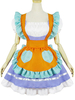 Maiden Lolita Ensemble Color Block Ruffle Jupe Lolita Jumper Avec Tablier Déguisements Halloween