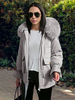 Manteau à Capuche avec Manches Longues Amples à Zip avec Poches Unicolore Manteau Femme