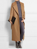 Manteau Blazer Long Femme Hiver à Col Revers Coupe Cintrée Fermeture à boutonnages avec Les Poches Ceinturé Unicolore Manteau Hiver Femme