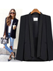 Manteau Cape Veste Blazer Femme Hiver à Col Revers Manteau Hiver Femme Unicolore Manteau Cape Femme