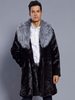 Manteau confortable bicolore en polyester