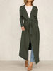 Manteau drapé asymétrique décontracté asymétrique pour femme