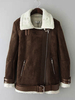 Manteau En Daim Femme Manteau En Peau De Mouton Manteau En Laine D