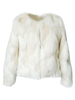 Manteau En Fausse Fourrure 2021Pour Femmes Veste Blanche À Manches Longues En Fausse Fourrure Pour Femmes