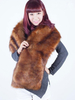 Manteau en Fausse Fourrure Cape Femme Synthétique à Col V Unicolore Manteau Cape Femme