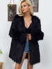 Manteau en fausse fourrure en peluche pour femme manteau dhiver mi-long en fourrure écologique